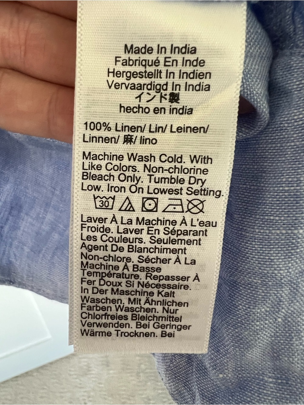 J Crew Maxine Button-Back Dress in Linen French Blue - Picture 4 of 5